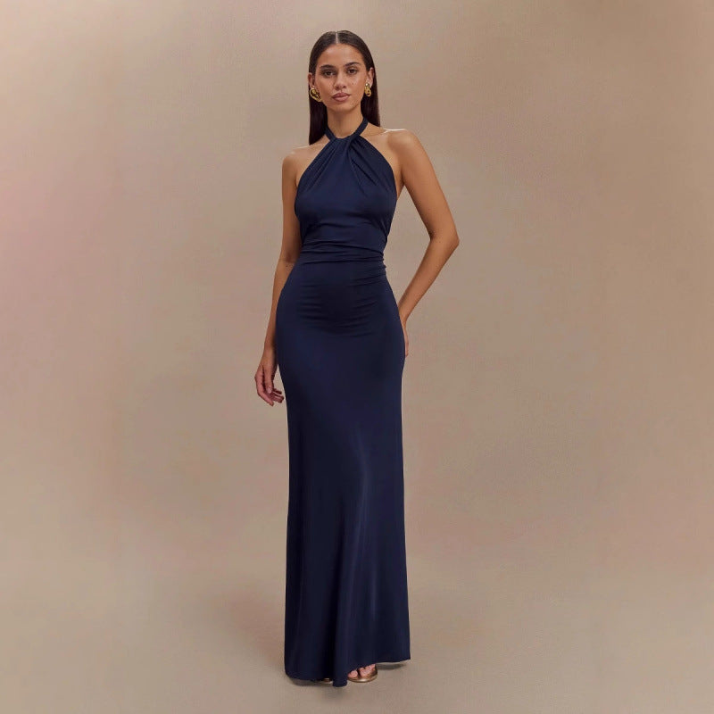 Elegant Halter Maxi Dress