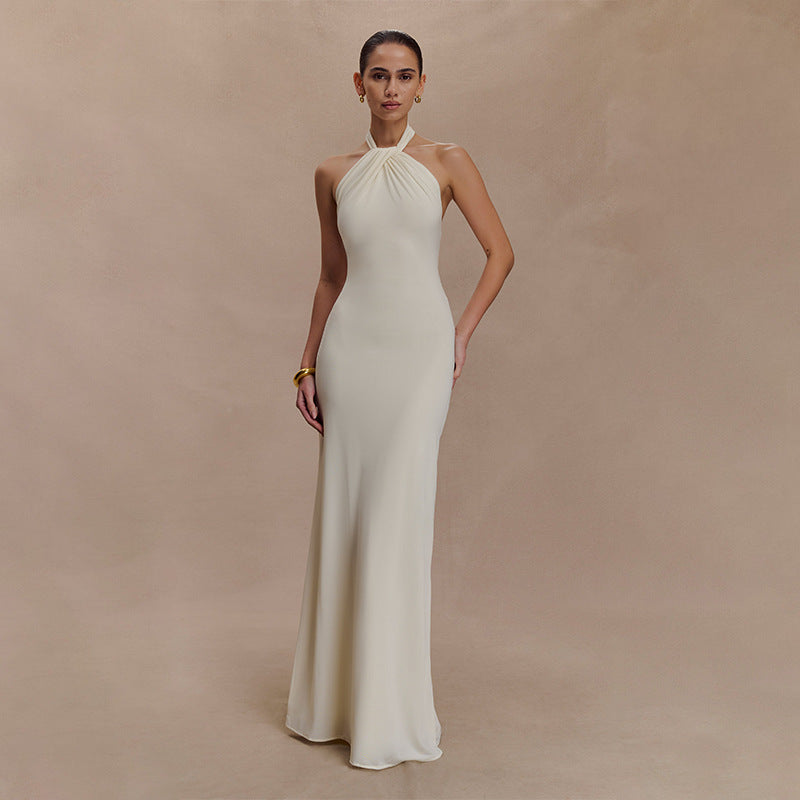 Elegant Halter Maxi Dress