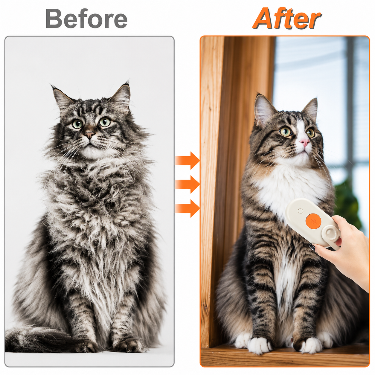 3-in-1 Pet Steam Brush for Cats & Dogs