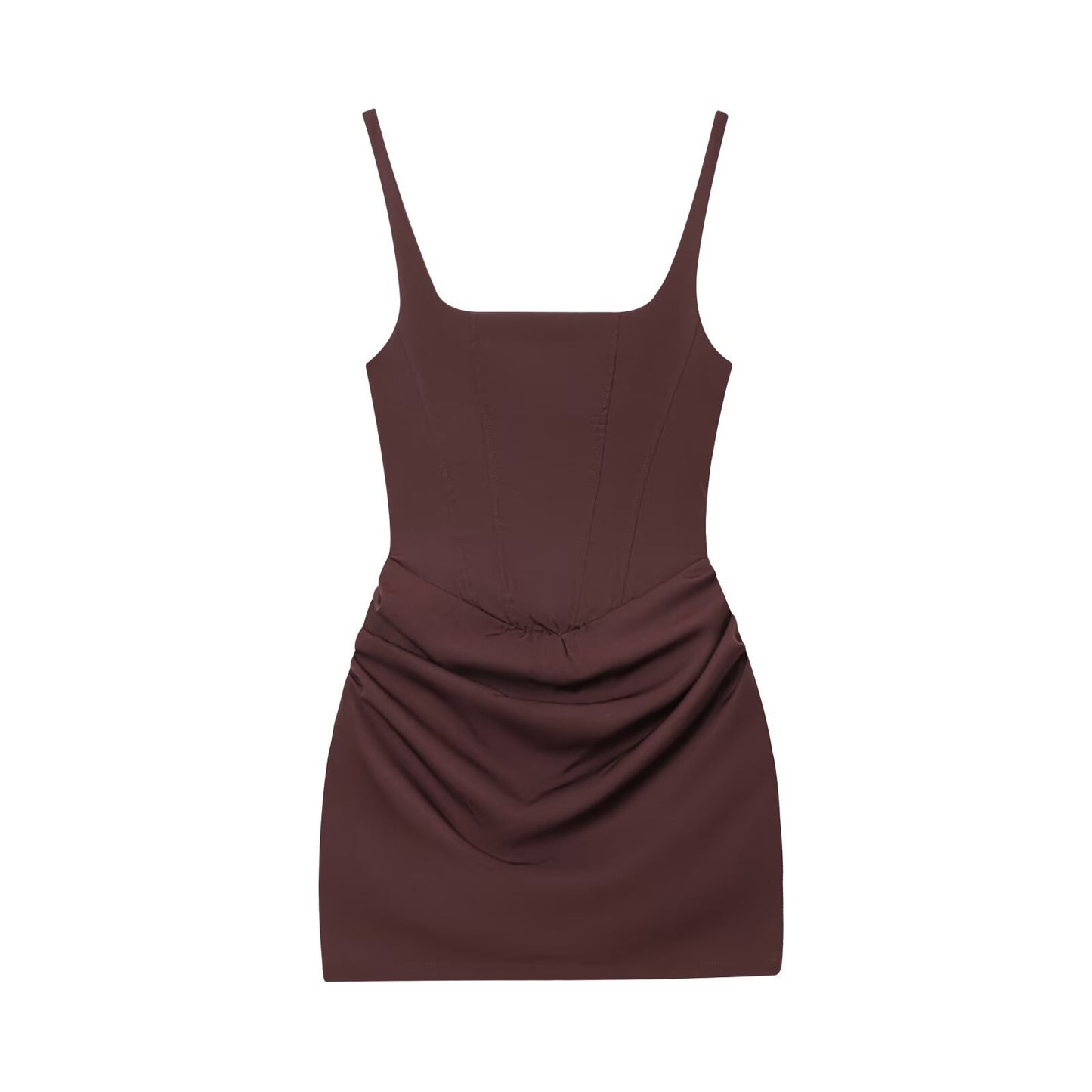 French Style Pleated Mini Dress