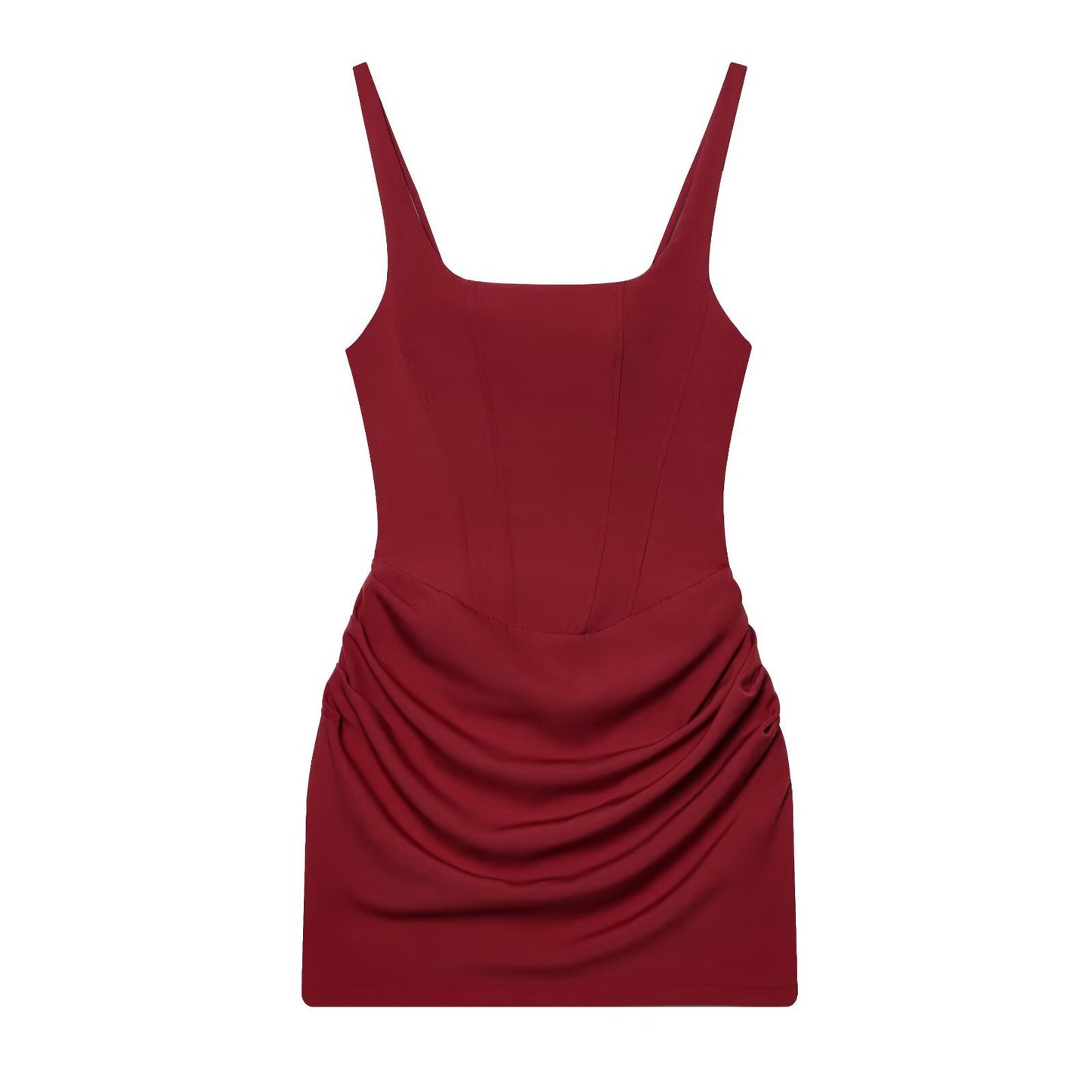 French Style Pleated Mini Dress