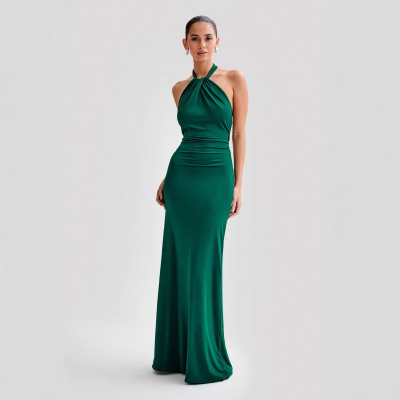 Elegant Halter Maxi Dress