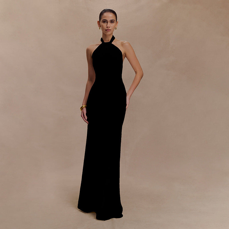 Elegant Halter Maxi Dress